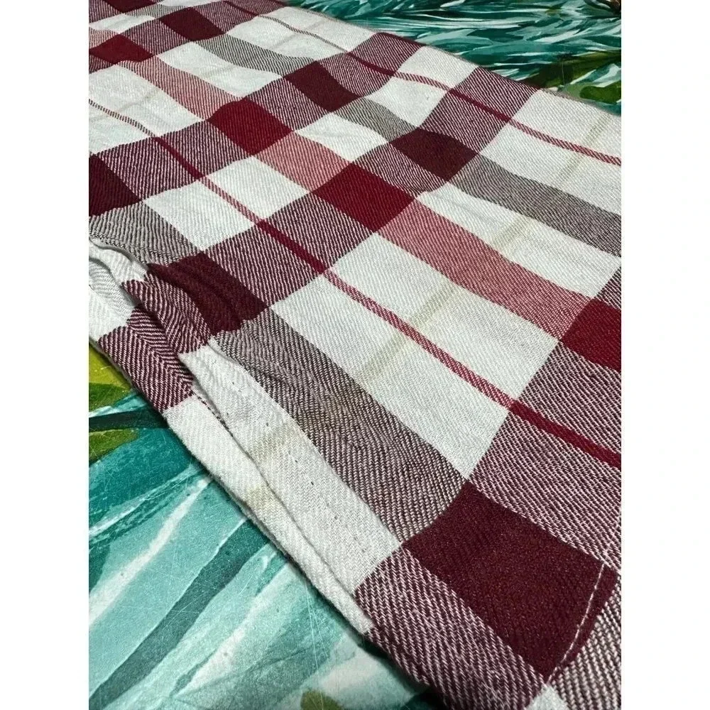 Cuisinart Red Plaid fabric tablecloth